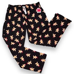 Gingerbread Lounge Pants Size XL Unisex Black